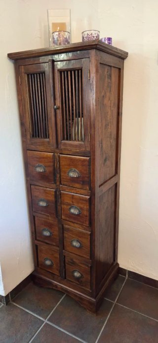 Mueble Almacenaje Madera Cajones Puertas