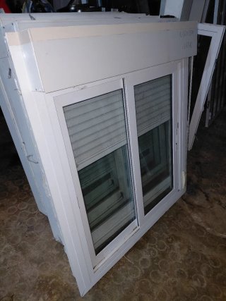 Ventana corredera blanca 1.16x1.43alto
