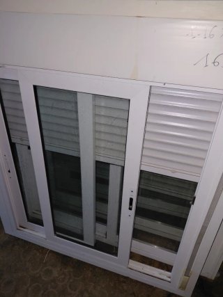 Ventana corredera blanca 1.16x1.43alto