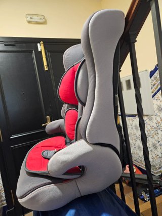 Silla de auto Babyauto gris y roja Grupo 1 2 3