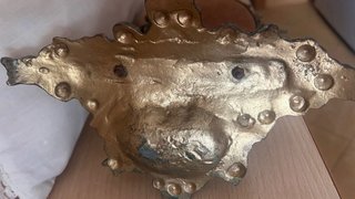 Espejo Tocador Vintage Bronce Pájaros
