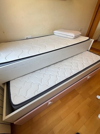 Cama nido con cajones y colchones