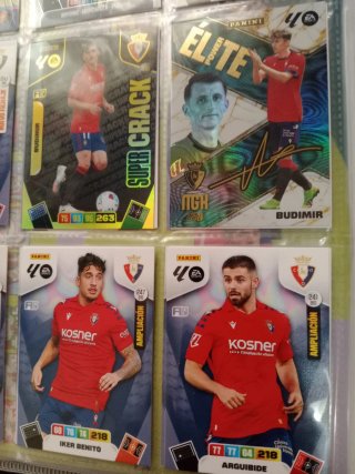 Pack cromos C.A. Osasuna Adrenalyn XL Liga 2026.