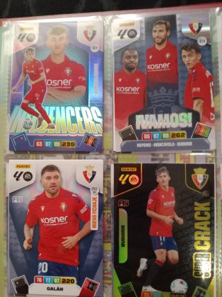 Pack cromos C.A. Osasuna Adrenalyn XL Liga 2026.