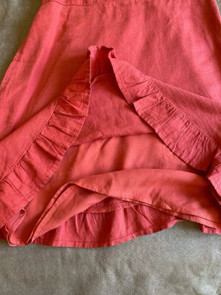 Vestido Abercrombie XS Lino/Viscosa Forrado
