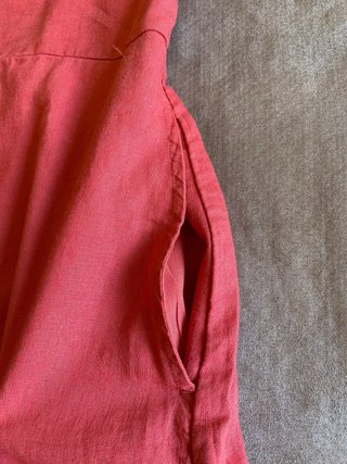Vestido Abercrombie XS Lino/Viscosa Forrado