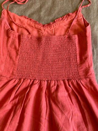 Vestido Abercrombie XS Lino/Viscosa Forrado