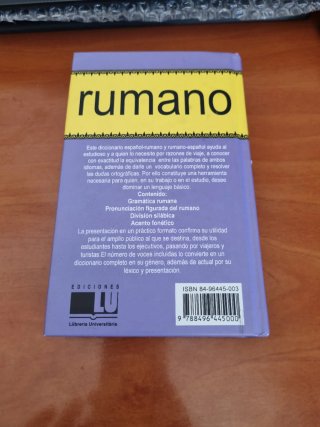 Rumano diccionario rumano-español, spaniol-român