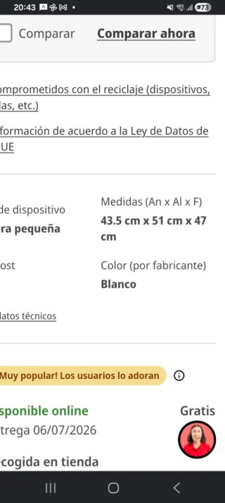 Mini Nevera Blanca