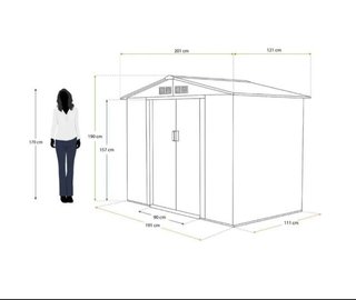 Caseta jardín metálica Yorkshire 2.43 m2