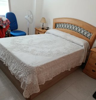 Último Precio:Colcha Algodón y crochet blanca