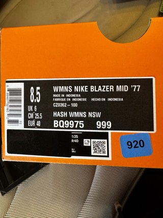 Nike Blazer Mid 77 Blancas y Amarillas