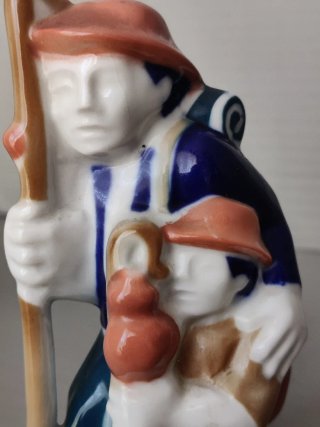 Figura Sargadelos Peregrinos Porcelana