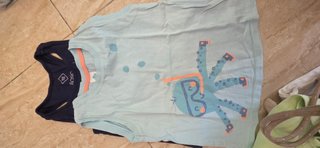 Lote 5 camisetas de algodón niño sin mangas  2-3 a