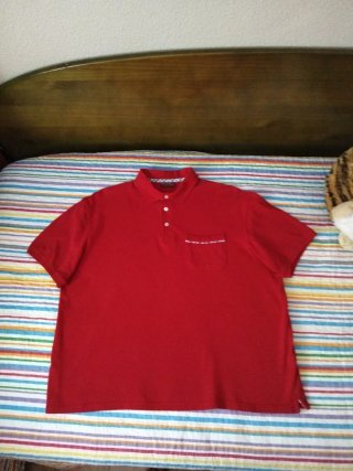 Polo Emidio Tucci Rojo Talla L