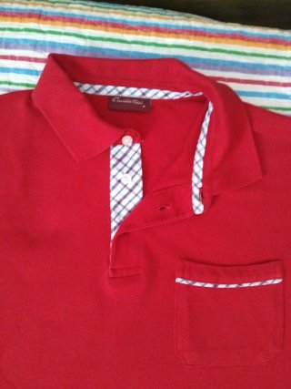 Polo Emidio Tucci Rojo Talla L