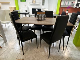 Mesa de comedor madera con 6 sillas NUEVO