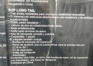 Bestway Tabla Paddle Surf Hinchable 335x76x15