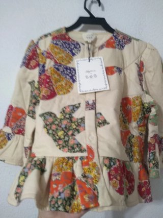 Bolero Sézane Multicolor Beige