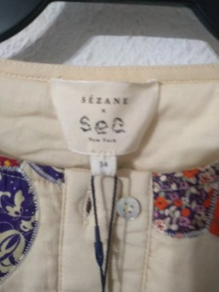 Bolero Sézane Multicolor Beige