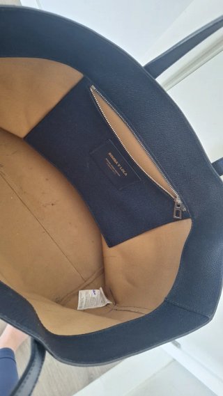 Bolso Tote Bimba y Lola Azul Marino y Blanco