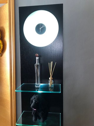 Estantería con Reloj de Pared