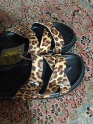 Sandali donna Cebo leopardati n.40