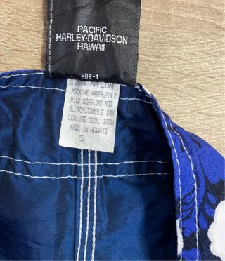 Pantaloncini Harley Davidson Hawaii Blu- costume