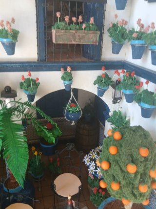 Patio Andaluz Miniatura dettagliato