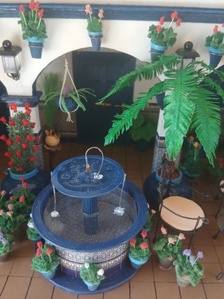 Patio Andaluz Miniatura dettagliato