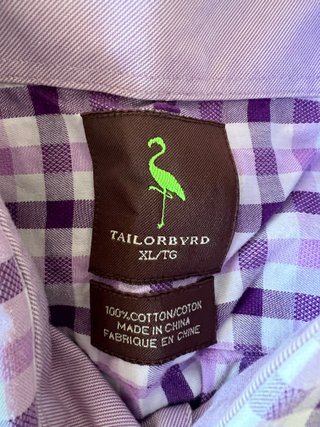 Camisa Tailorbird Morada Cuadros