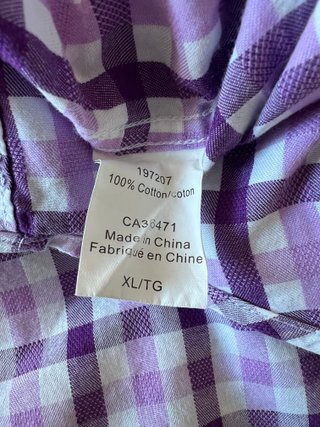 Camisa Tailorbird Morada Cuadros