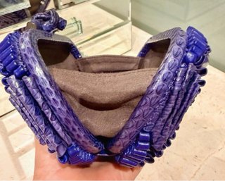 Bolso Bottega Veneta Knot piel de Pitón Morado
