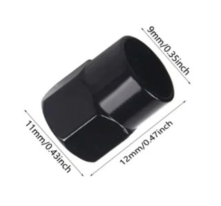 Pack 4 Uds tapón válvula rueda con logo Mercedes.