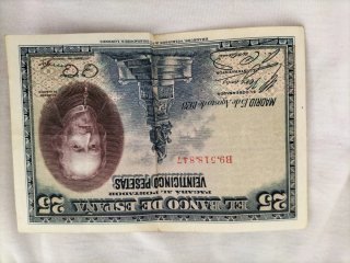 2 Billetes 100 pesetas 1925 felipe