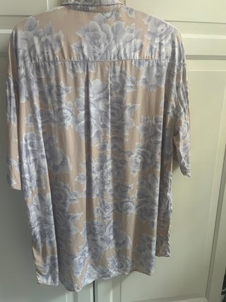 Camisa vintage estampada m/c hombre