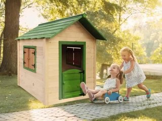 Casita infantil madera 138x116x132 cm