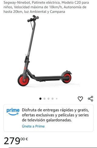 Patinete Eléctrico Segway-Ninebot C20