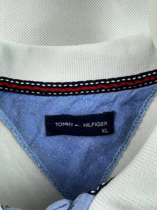 Polo Tommy Hilfiger Blanco Talla XL