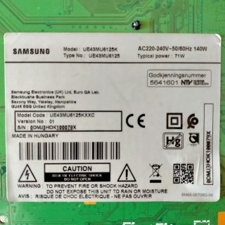 Se Vende Placa Main Board TV Samsung BN41-02568