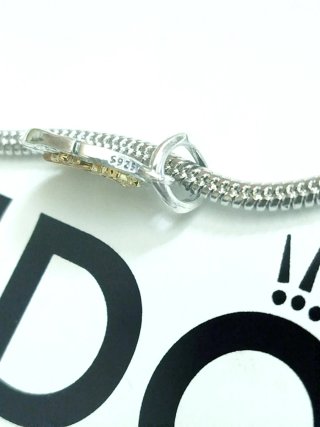 Pulsera Pandora Plata Flor Dorada