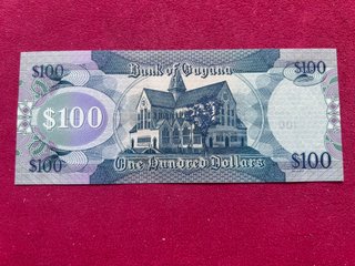 Billete 100 Dólares Guyana 2022 UNC