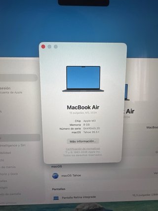 MacBook Air 15” M3 8GB 256GB - Azul