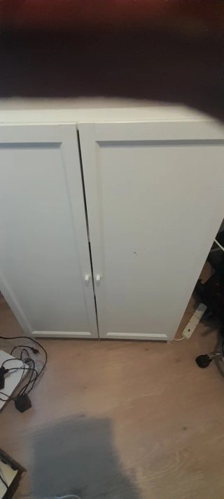 Mueble de estantes blanco