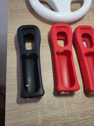 Fundas Originales Nintendo Wii + 2 Volantes