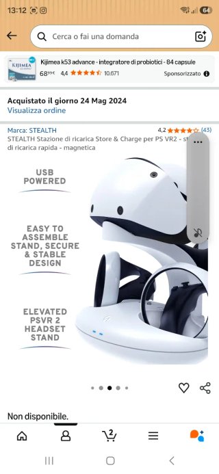 Stazione Ricarica VR2 .NUOVA. Marca STEALTH.