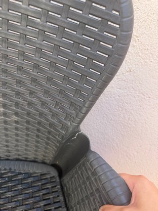 Conjunto mesa y sillas de jardín