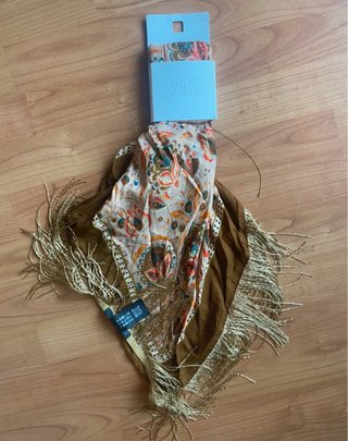 Pañuelo Zara estampado viral Nuevo con etiquetas