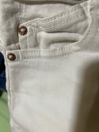 Pantalón corto vaquero blanco