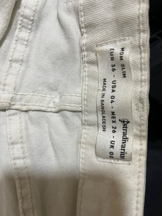 Pantalón corto vaquero blanco